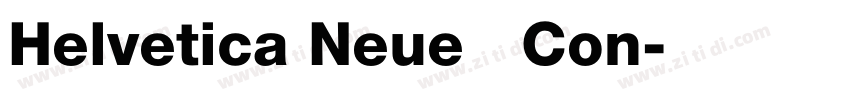Helvetica Neue   Con字体转换